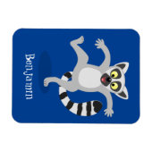 Niedlicher Ring Schwanz lemur Tanz Cartoon Abbildu Magnet (Horizontal)