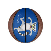 Niedlicher Ring Schwanz lemur Tanz Cartoon Abbildu Mini Basketball (Vertikal)