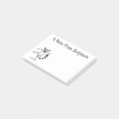 Niedlicher Ring Schwanz lemur Tanz Cartoon Abbildu Post-it Klebezettel (angewinkelt)