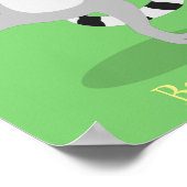 Niedlicher Ring Schwanz lemur Tanz Cartoon Abbildu Poster (Ecke)