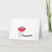Niedlicher Ringschwanzlemmur, der eine Wassermelon Karte (Vorderseite)