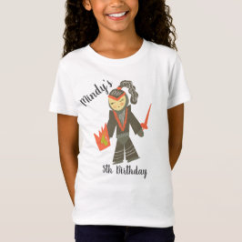 Niedlicher Ritter Doodle Party Geburtstag T - Shir T-Shirt