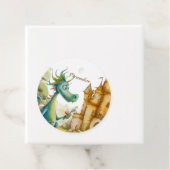 Niedlicher Ritterdragon Burg Geburtstagsparty Kind Geschenkanhänger (Beispiel)