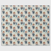 Niedlicher Ritterprinz mit kronenfarbenem Wasser Geschenkpapier (Flach)