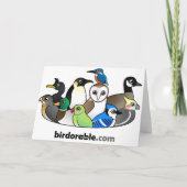 Niedlicher Roadrunner Weihnachtsmann Feiertagskarte (Rückseite)