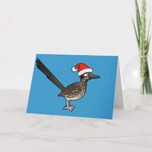Niedlicher Roadrunner Weihnachtsmann Feiertagskarte