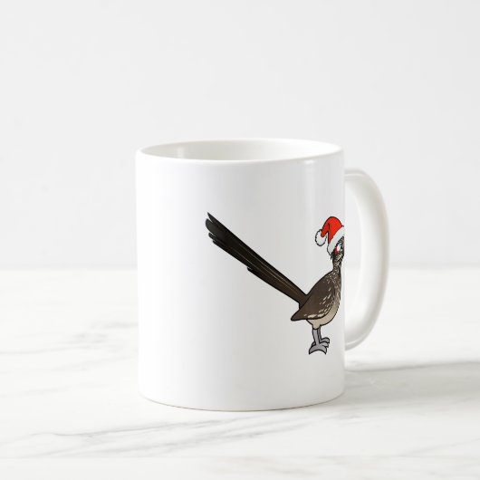 Niedlicher Roadrunner Weihnachtsmann Kaffeetasse (VorderseiteRechts)