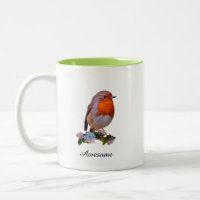 Niedlicher Robin Bird und Personalisierter Text