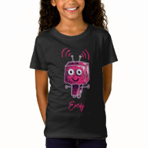 Niedlicher Robot Grunge Pink Name