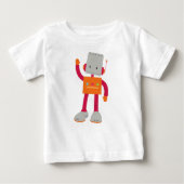 Niedlicher Roboter, Alberner Roboter, Funny Robot, Baby T-shirt (Vorderseite)