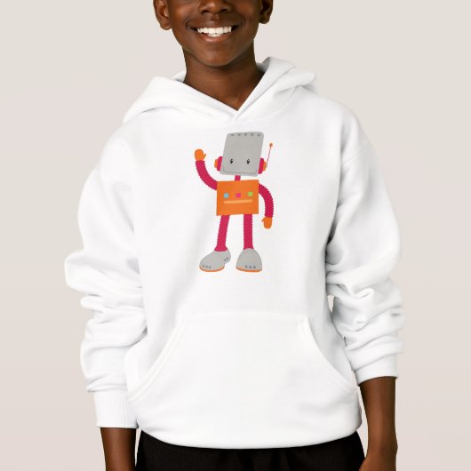 Niedlicher Roboter, Alberner Roboter, Funny Robot, Hoodie (Vorderseite)