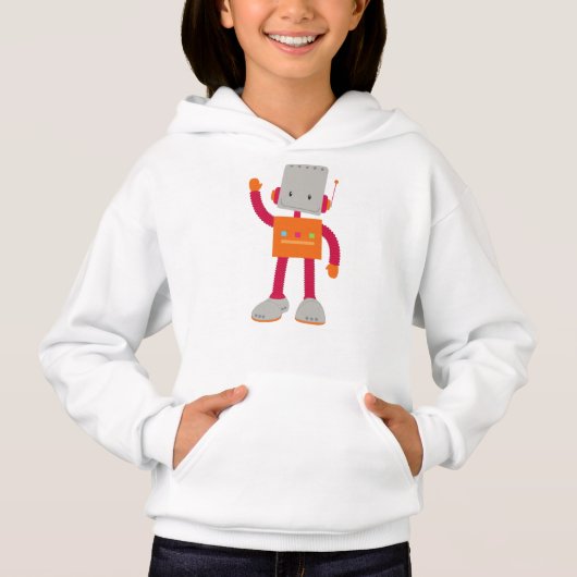 Niedlicher Roboter, Alberner Roboter, Funny Robot, Hoodie (Vorderseite)