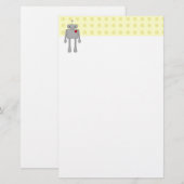 Niedlicher Roboter Briefpapier (Vorne/Hinten)
