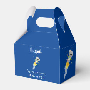 Niedlicher Roboter, der im Weltraum Cartoon fliegt Geschenkschachtel
