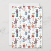 Niedlicher Roboter Es ist eine Boy Baby Shower Ein Einladung (Rückseite)