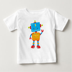 Niedlicher Roboter, farbenfroher Roboter, Funny Ro Baby T-shirt