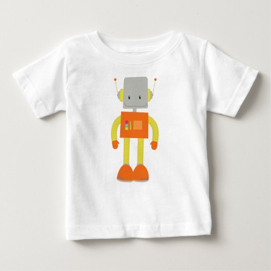 Niedlicher Roboter, Funny Robot, Alberner Roboter, Baby T-shirt (Vorderseite)