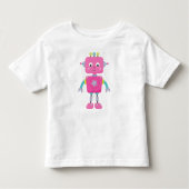 Niedlicher Roboter, Funny Robot, Alberner Roboter, Kleinkind T-shirt (Vorderseite)