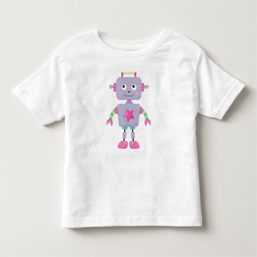 Niedlicher Roboter, Funny Robot, Alberner Roboter, Kleinkind T-shirt (Vorderseite)