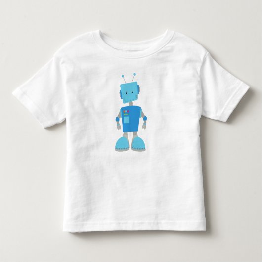 Niedlicher Roboter, Funny Robot, Alberner Roboter, Kleinkind T-shirt (Vorderseite)