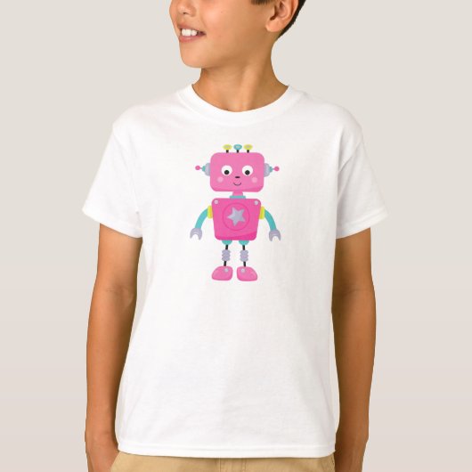 Niedlicher Roboter, Funny Robot, Alberner Roboter, T-Shirt (Vorderseite)