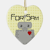 Niedlicher Roboter Keramik Ornament (Rechts)