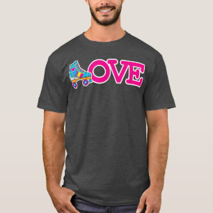 Niedlicher Roller-Skate als L-Zauber die Word-Lieb T-Shirt