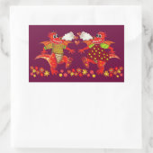 Niedlicher romantischer Aufkleber mit Dagons in Li (Tasche)