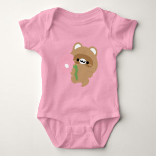 Niedlicher romantischer Biber Baby Strampler