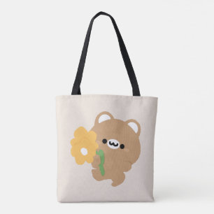 Niedlicher romantischer Braunbär Tasche