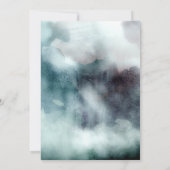 Niedlicher romantischer Pinguin Hochzeitsempfang Einladung (Rückseite)