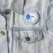 Niedlicher romantischer Polarbär Button (Beispiel)