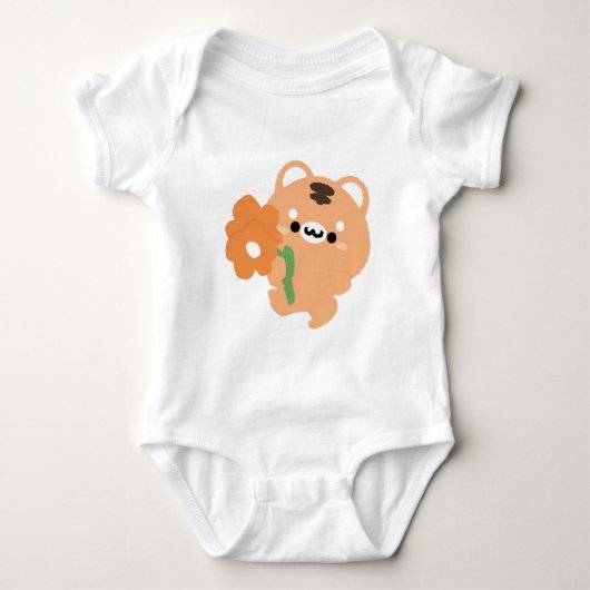 Niedlicher romantischer Tiger Baby Strampler (Vorderseite)
