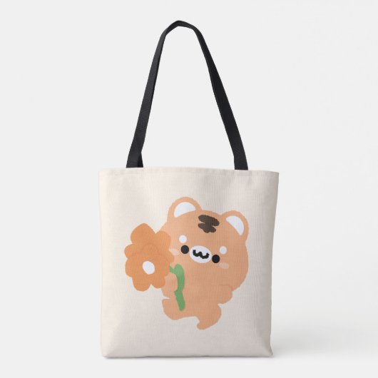 Niedlicher romantischer Tiger Tasche (Rückseite)