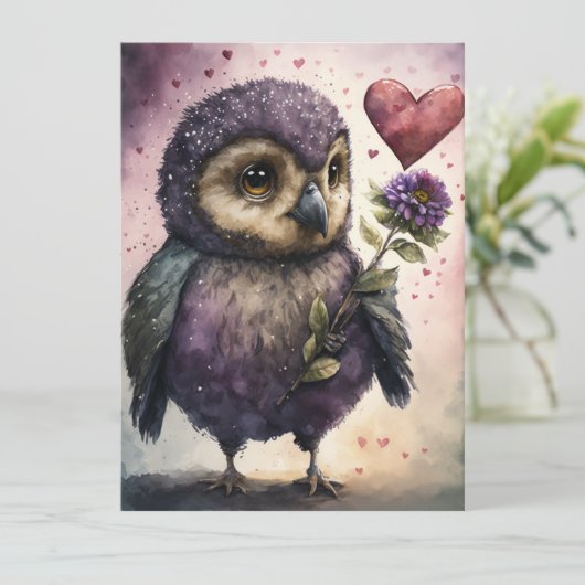 Niedlicher Romantischer Walliser Tag Karte (Stehend Vorderseite)