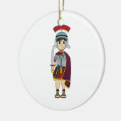 Niedlicher römischer Soldat Keramikornament (Links)