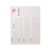 Niedlicher rosa 369 Manifestations Notepad Notizblock (Rotiert)