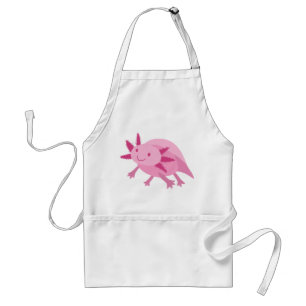 Niedlicher rosa AlbinoAxolotl Schürze