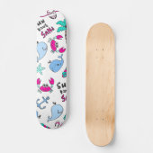 Niedlicher rosa aquamariner skateboard (Vorderseite)