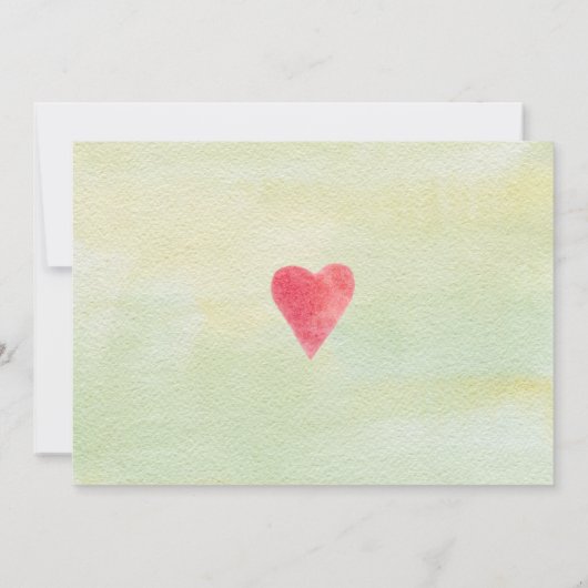 Niedlicher rosa Aquarellroboter, Mädchendusche Einladung (Rückseite)