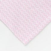 Niedlicher rosa Babybrontosaurus-Dinosaurier Fleecedecke (Ecke)