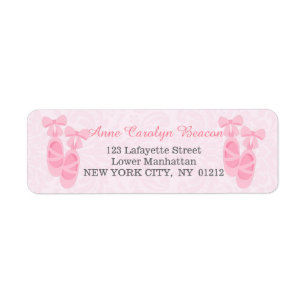 Niedlicher rosa Ballett-Schuh-Damast