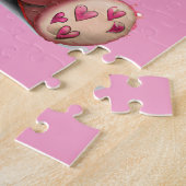 Niedlicher rosa Bär Puzzle (Seite)