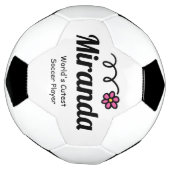 Niedlicher Rosa-Blume-Fußball für Mädchen Fußball (Gedreht)