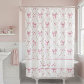 Niedlicher rosa Bogen Duschvorhang