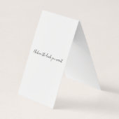 Niedlicher rosa Bow Graue und weiße Braiderhaare Visitenkarten (Rückseite)