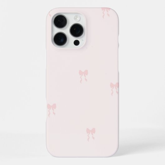 Niedlicher rosa Bow Muster Telefoncase iPhone Hülle (Rückseite)