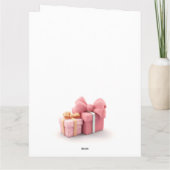 Niedlicher rosa Bug Karte (Rückseite)