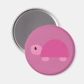 Niedlicher rosa Cartoon-Tortoise-Magnet Magnet (Vorderseite/Rückseite)