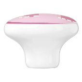 Niedlicher rosa Elefant Keramikknauf (Seitenansicht)